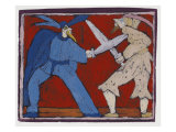The Duel reproduction procédé giclée par Leslie Xuereb