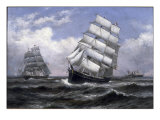 Grands voiliers Reproduction procédé giclée par Xanthus Russell Smith