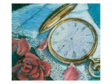 Watch and Rose Petals Giclee Print by Patti Mollica