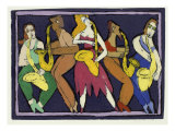 Saxo-Quintet Giclee Print by Leslie Xuereb
