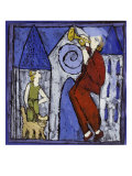 Trumpet Player at Night Giclee Print by Leslie Xuereb