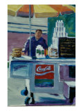 Pretzel Vendor Giclee Print by Patti Mollica
