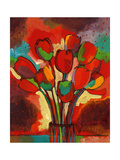 Kandinsky's Tulips Giclée-Druck von John Newcomb