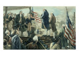 Washington Landing at Foot of Wall St, Ny Lámina giclée por Frederick Coffay Yohn