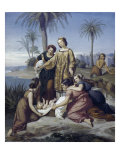 The Finding of Moses reproduction procédé giclée par Eduard Ihlée