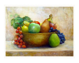 Multi Fruit Bowl Giclee Print by denise jenkins
