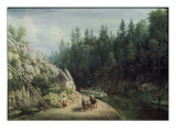 Erie Canal Near Little Falls Giclee Print by William Rickaby Miller