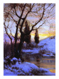 Pôr-do-sol no Inverno Impressão giclée por Walter Launt Palmer