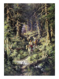 Indian Party Giclee Print by Edgar Samuel Paxson