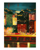 Pittsburgh Skyline 3 Cityscape Giclee Print by Rhonda Watson