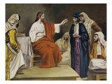 Jesus in the Synagogue Lámina giclée por Robert Leinweber