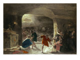 Persecution of the First Christians Giclee Print by Giuseppe Mancinelli