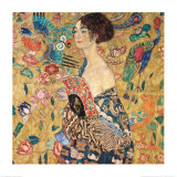 Donna con Ventaglio Plakater af Gustav Klimt Donna con Ventaglio Plakater af Gustav Klimt