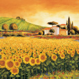 Valley of Sunflowers (detail) Poster by Richard Leblanc