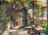 In the Pergola Art by Peder Mork Monsted