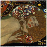 Waterslangen II, ca. 1907 (detail) Poster van Gustav Klimt Waterslangen II, ca. 1907 (detail) Poster van Gustav Klimt