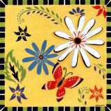 Daisies And Butterflies-Yellow Láminas por Jennifer Brinley Daisies And Butterflies-Yellow Láminas por Jennifer Brinley