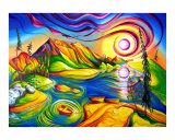 Spirit of Medicine Lake, Jasper National Park Alberta Lámina giclée por Timothy Sorsdahl