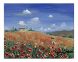 Picking Poppies reproduction procédé giclée par Rosemary Babikan