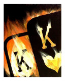 Flaming Pocket Kings 1 Giclee Print by Teo Alfonso