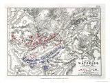 Battle of Waterloo, 18th June 1815, Sheet 1st Giclee Print by Alexander Keith Johnston