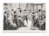 The Gin Shop, Plate 1 of 'The Drunkard's Children', 1848 Lámina giclée por George Cruikshank The Gin Shop, Plate 1 of 'The Drunkard's Children', 1848 Lámina giclée por George Cruikshank