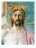 The Resurrection, Detail of the Face of Christ, circa 1463 Giclee Print by Piero della Francesca 