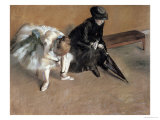 Waiting, circa 1882 reproduction procédé giclée par Edgar Degas