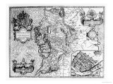 The Province of Connaught with the City of Galway Described Giclee Print by John Speed
