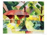 The Garden, 1914 reproduction procédé giclée par Auguste Macke
