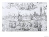 Town Plan of Antwerp, 1549 Giclee Print Town Plan of Antwerp, 1549 Giclee Print