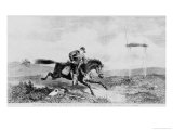 The American Pony Express, En Route from the Missouri River to San Francisco Giclee Print by George Henry Andrews