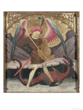 St. Michael Vanquishing Evil, circa 1480 Giclee Print by Catalan Master 