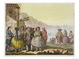 Men and Women in Elaborate Costume, Chile, from Men and Women in Elaborate Costume, Chile, from
