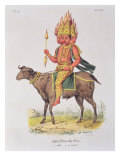 Agni, God of Fire Giclee-trykk av Louis Thomas Bardel Agni, God of Fire Giclee-trykk av Louis Thomas Bardel