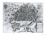 Map of Antwerp, 1598 Giclee Print Map of Antwerp, 1598 Giclee Print