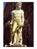 The Fountain of Neptune, Detail of the Figure of Neptune, 1560-75 Giclee Print by Bartolomeo Ammannati