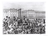 Execution in Revolution Square During the French Revolution, 18th Century Giclee Print