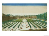 View and Perspective of the Palais Royal from the Garden Side Giclee Print by Jean Chaufourier