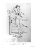 Portrait of Benjamin Disraeli Author of "Vivian Grey," 1833 Giclee Print by Daniel Maclise