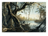 The Mouth of the Fox River, Indiana Giclee-trykk av Karl Bodmer