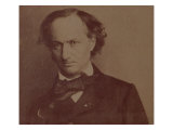 Charles Baudelaire, French Poet, Portrait Photograph Giclee Print by Nadar 