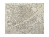 Map of Florence, 1595 Giclée-Druck von Matteo Florimi