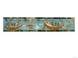 Wall Painting from the Tomb of Ipuy, Thebes, Depicting a Fishing Scene, Egyptian, New Kingdom Giclee Print