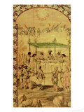 The Conquest of Mexico: Hernando Cortes Orders the Destruction of the Ships Giclee Print by Miguel & Juan Gonzalez