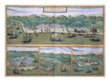 Map of Calcutta, from "Civitates Orbis Terrarum" by Georg Braun and Frans Hogenberg, circa 1572 Giclee Print by Joris Hoefnagel