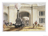 Entrance to Locomotive Engine House Camden Town Giclee Print by James Bourne