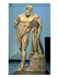 The Farnese Hercules, Roman Copy after a Greek Original by Lisippus, 3rd Century Reproduction procédé giclée