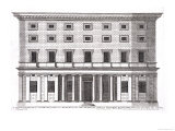 View of the Facade of Palazzo Massimi Alla Valle, Rome, Designed by Baldassarre Peruzzi in 1532 Giclee Print by Pietro Ferrerio
