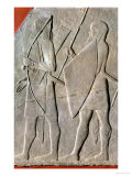 Relief Depicting the Imperial Guard, Nineveh, circa 695 BC Reproduction procédé giclée par Assyrian 